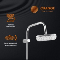 Душевая система Orange Splito M36-944cr с поворотным изливом, хром глянцевый