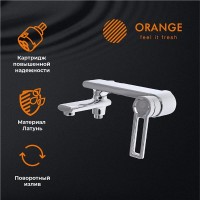 Душевая система Orange Splito M36-944cr с поворотным изливом, хром глянцевый