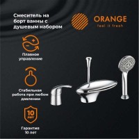 Смеситель Orange Iris M41-333cr на борт ванны, хром