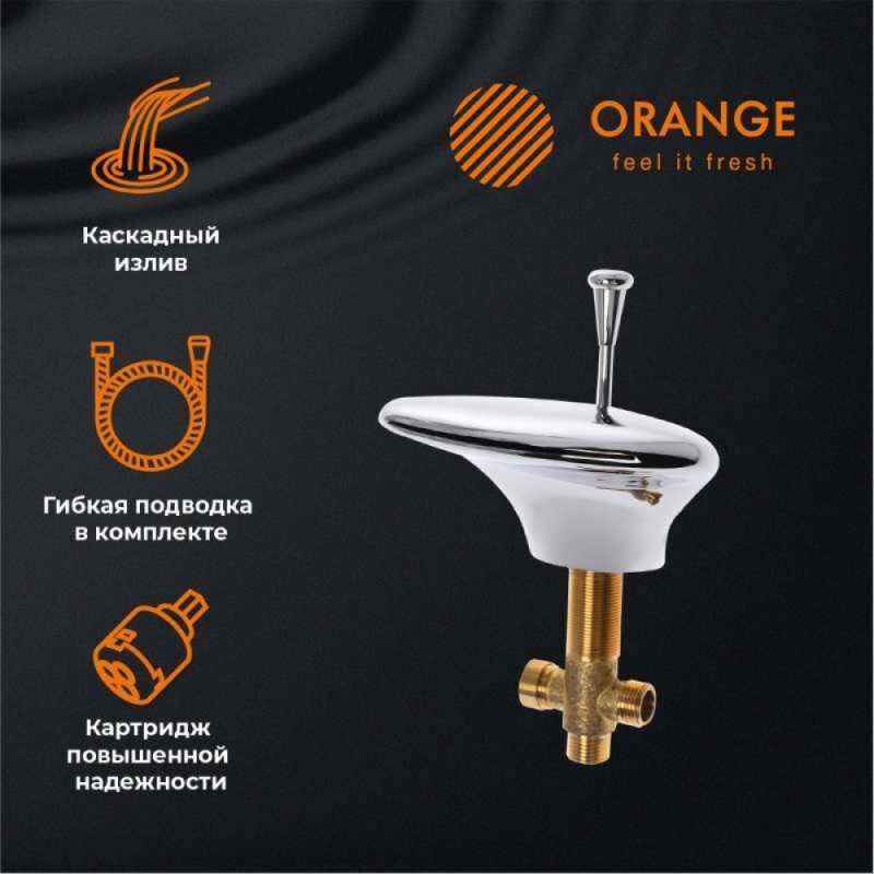 Смеситель Orange Iris M41-333cr на борт ванны, хром
