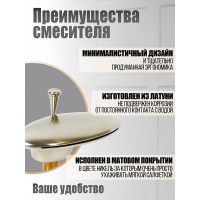 Смеситель на борт ванны Orange Iris M41-333ni, никель матовый