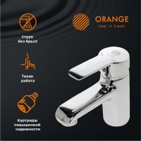 Смеситель Orange Prim M42-021cr для раковины, хром