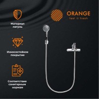 Смеситель Orange Prim M42-100cr для ванны и душа, хром