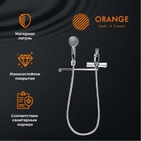 Смеситель Orange Prim M42-211cr для ванны и душа, хром