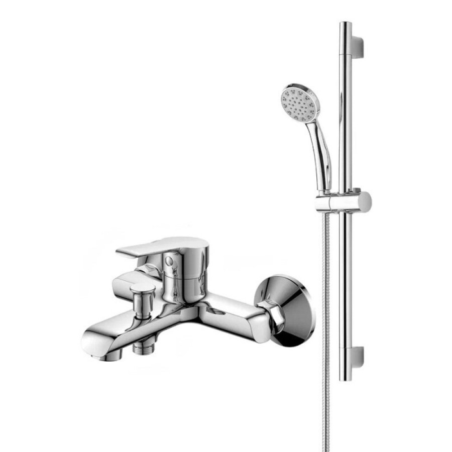 Смеситель Orange Prim M42-611cr, для ванны и душа, с душевым гарнитуром, цвет хром