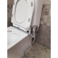 Гигиенический душ Orange Sofi M43-831cr со смесителем, для установки на унитаз, хром