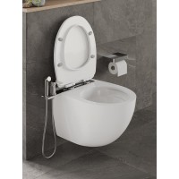Гигиенический душ Orange Sofi M43-831cr со смесителем, для установки на унитаз, хром