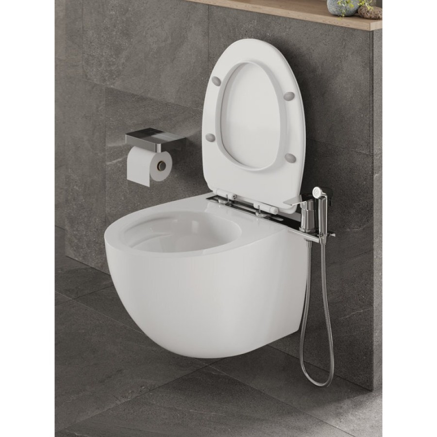 Гигиенический душ Orange Sofi M43-831cr со смесителем, для установки на унитаз, хром