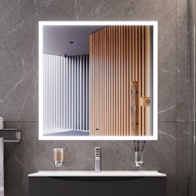 BOND M44ZE-8080 Зеркало квадратное 80х80см с LED подсветкой и сенсорным диммером