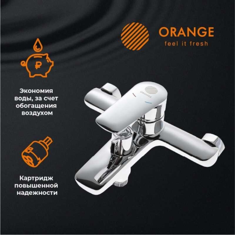Смеситель Orange Sofi 2.0 для ванны и душа, хром, M46-100cr