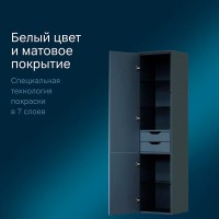 Пенал Am.Pm Inspire 2.0 M50ACHX0406GM подвесной 40 см, универсальный, цвет графит, матовый