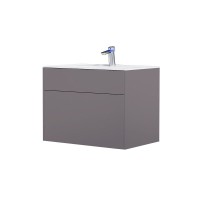 Тумба под раковину Am.Pm Inspire 2.0 M50AFHX0803EGM подвесная 80 см, 3 ящика, цвет элегантный серый, матовый