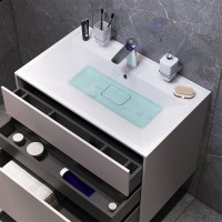 Тумба под раковину Am.Pm Inspire 2.0 M50AFHX0803EGM подвесная 80 см, 3 ящика, цвет элегантный серый, матовый