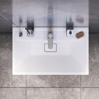 Тумба под раковину Am.Pm Inspire 2.0 M50AFHX0803EGM подвесная 80 см, 3 ящика, цвет элегантный серый, матовый