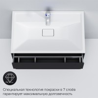 Тумба под раковину Am.Pm Inspire 2.0 M50AFHX0803GM подвесная 80 см, 3 ящика, цвет графит, матовый