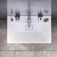 Тумба под раковину Am.Pm Inspire 2.0 M50AFHX0803GM подвесная 80 см, 3 ящика, цвет графит, матовый