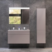 Тумба под раковину Am.Pm Inspire 2.0 M50AFHX1003EGM подвесная 100 см, 3 ящика, цвет элегантный серый, матовый