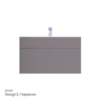 Тумба под раковину Am.Pm Inspire 2.0 M50AFHX1003EGM подвесная 100 см, 3 ящика, цвет элегантный серый, матовый