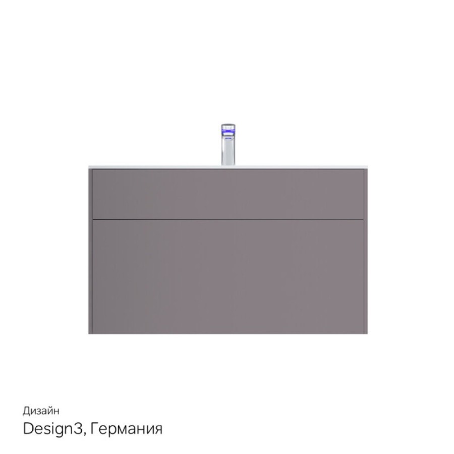 Тумба под раковину Am.Pm Inspire 2.0 M50AFHX1003EGM подвесная 100 см, 3 ящика, цвет элегантный серый, матовый