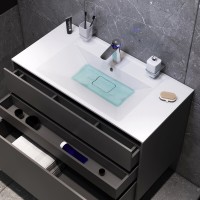 Тумба под раковину Am.Pm Inspire 2.0 M50AFHX1003GM подвесная 100 см, 3 ящика, цвет графит, матовый