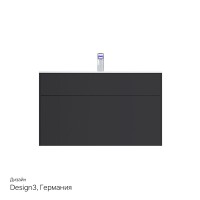 Тумба под раковину Am.Pm Inspire 2.0 M50AFHX1003GM подвесная 100 см, 3 ящика, цвет графит, матовый
