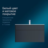 Тумба под раковину Am.Pm Inspire 2.0 M50AFHX1003GM подвесная 100 см, 3 ящика, цвет графит, матовый