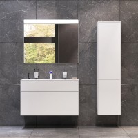 Тумба под раковину Am.Pm Inspire 2.0 M50AFHX1003WM подвесная 100 см, 3 ящика, цвет белый, матовый