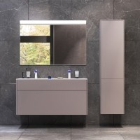 Тумба под раковину Am.Pm Inspire 2.0 M50AFHX1203EGM подвесная 120 см, 3 ящика, цвет элегантный серый, матовый