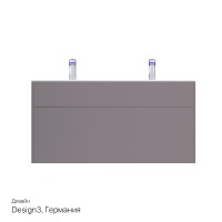 Тумба под раковину Am.Pm Inspire 2.0 M50AFHX1203EGM подвесная 120 см, 3 ящика, цвет элегантный серый, матовый
