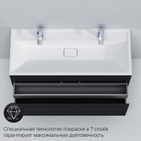 Тумба под раковину Am.Pm Inspire 2.0 M50AFHX1203GM подвесная 120 см, 3 ящика, цвет графит, матовый