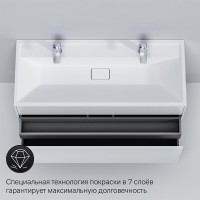 Тумба под раковину Am.Pm Inspire 2.0 M50AFHX1203WM подвесная 120 см, 3 ящика, цвет белый, матовый