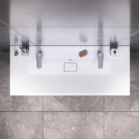 Тумба под раковину Am.Pm Inspire 2.0 M50AFHX1203WM подвесная 120 см, 3 ящика, цвет белый, матовый
