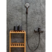 Комплект смесителей Orange Tony M54-311gr, графит матовый
