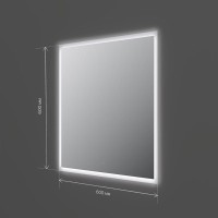 Зеркало Am.Pm Spirit 2.0 M71AMOX0601SA, 60 см, с LED-подсветкой и системой антизапотевания, инфракрасный сенсор