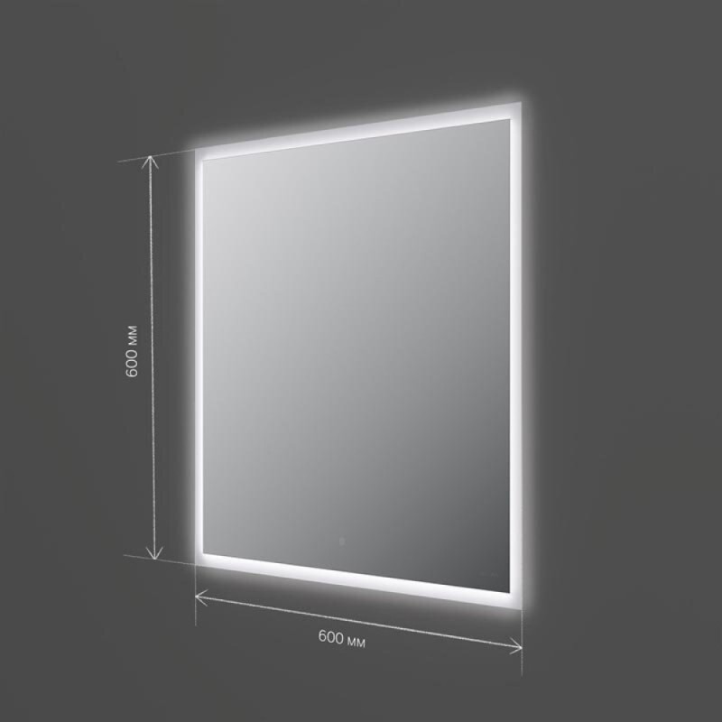 Зеркало Am.Pm Spirit 2.0 M71AMOX0601SA, 60 см, с LED-подсветкой и системой антизапотевания, инфракрасный сенсор