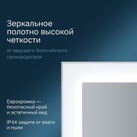 Зеркало Am.Pm Spirit 2.0 M71AMOX0801SA, 80 см, с LED-подсветкой и системой антизапотевания, инфракрасный сенсор