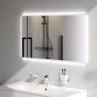 Зеркало Am.Pm Spirit 2.0 M71AMOX1001SA, 100 см, с LED-подсветкой и системой антизапотевания, инфракрасный сенсор