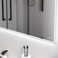 Зеркало Am.Pm Spirit 2.0 M71AMOX1001SA, 100 см, с LED-подсветкой и системой антизапотевания, инфракрасный сенсор