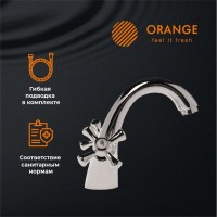 Смеситель Orange Classic Pro M72-021cr для раковины, хром