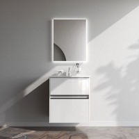 Тумба под раковину Am.Pm Sense M7BFUX0602WG, 60 см, подвесная с 2 ящиками, цвет белый