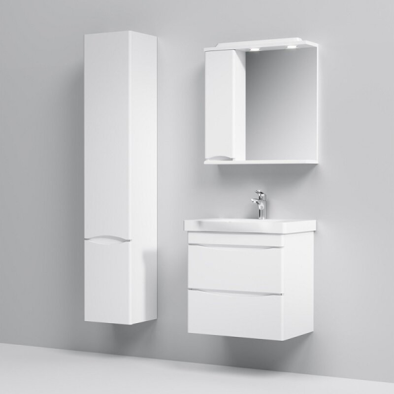 Тумба с раковиной Am.Pm Like M80-FHX0652-WC0652, 65 см, подвесная, белая