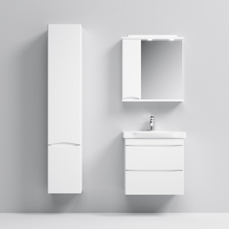 Тумба с раковиной Am.Pm Like M80-FHX0652-WC0652, 65 см, подвесная, белая