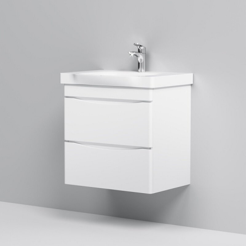 Тумба с раковиной Am.Pm Like M80-FHX0652-WC0652, 65 см, подвесная, белая