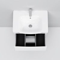 Тумба с раковиной Am.Pm Like M80-FHX0652-WC0652, 65 см, подвесная, белая