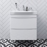 Тумба с раковиной Am.Pm Like M80-FHX0652-WC0652, 65 см, подвесная, белая