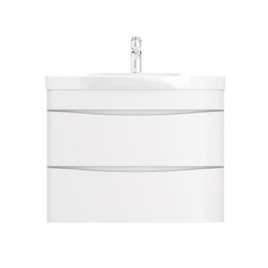 Тумба с раковиной Am.Pm Like M80-FHX0802-WC0802, 80 см, подвесная, белая