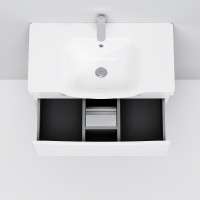 Тумба с раковиной Am.Pm Like M80-FHX0802-WC0802, 80 см, подвесная, белая
