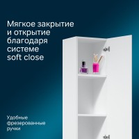 Шкаф-колонна Am.Pm Like 35 M80CHR0356WG/M80CHL0356WG, подвесной