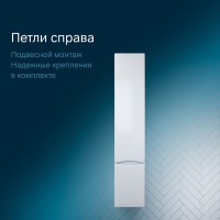 Шкаф-колонна Am.Pm Like 35 M80CHR0356WG/M80CHL0356WG, подвесной