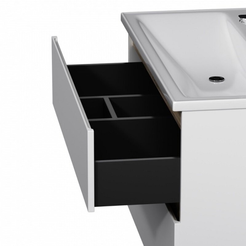 Тумба с раковиной Am.Pm X-Joy M85A-FHX1002-WC1002WG, 100 см, подвесная, белая